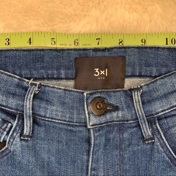 Sz 26 3x1 NYC High Rise Blue Jeans - Picture 4 of 14